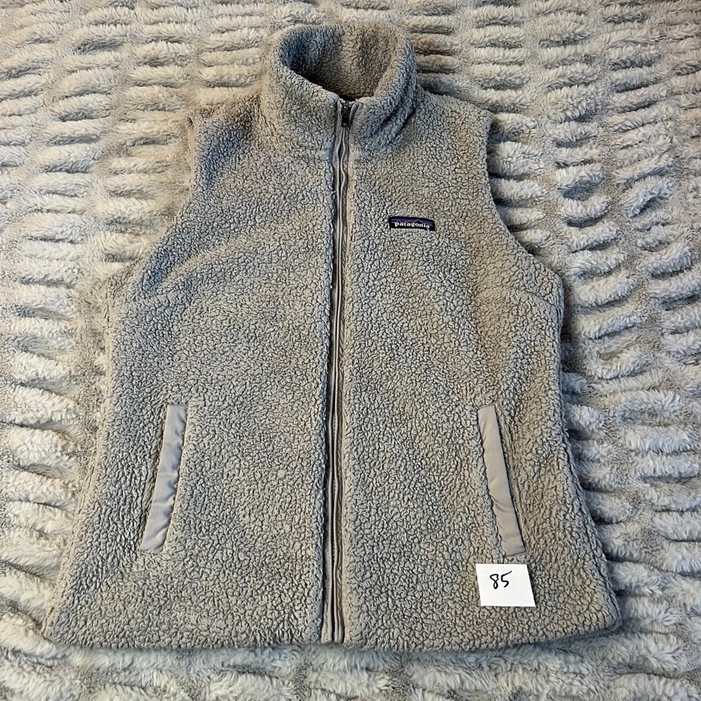 Patagonia‎ Women's Los Gatos Fleece Vest Full Zip Puffer Sherpa Size Medium